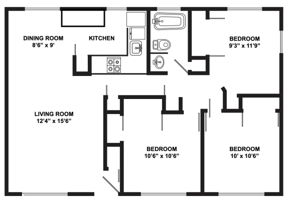 Floor Plans of Bel Aire Court in Beaverton, OR